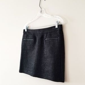 GAP Black Jacquard Mini Skirt